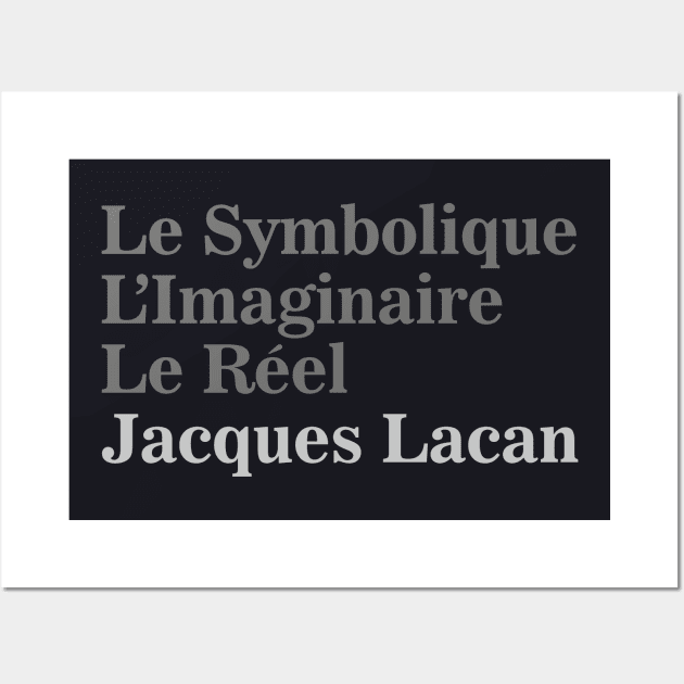 The Three Fundamental Dimensions of Psychical Subjectivity à la Lacan Wall Art by thelovelovers